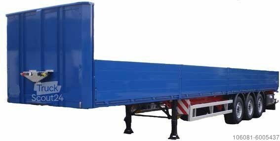 Открытый полуприцеп WEB-TRAILER PRSSQPI-27 Baustoff-Sattelauflieger