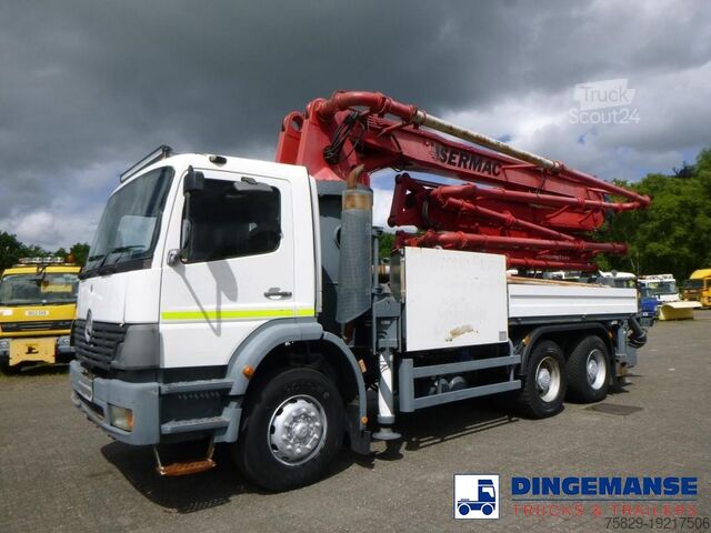 Bomba de hormigón Mercedes Atego 6x4 Sermac SCL120 concrete pump