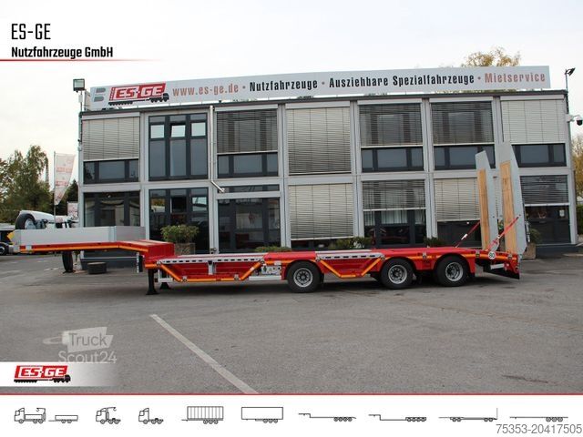 Dieplader oplegger FAYMONVILLE MAX Trailer MAX100 Semi-Tieflader Radmulden