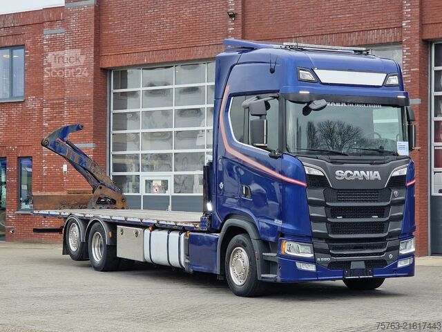 Sideloader system Scania S580 V8 NGS Highline 6x2*4 - Side loader Contai...