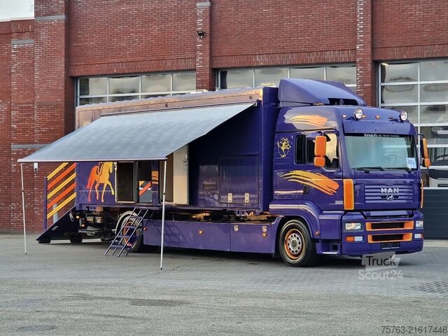 Horse transportation MAN TGA 18.360 4x2 - Horse truck +  full camper - 4...