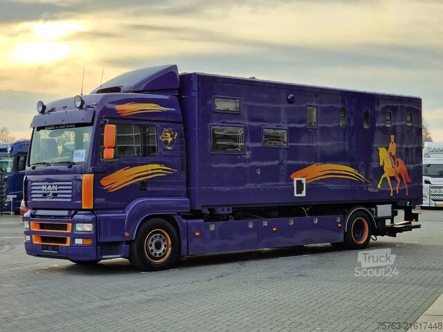 Horse transportation MAN TGA 18.360 4x2 - Horse truck +  full camper - 4...