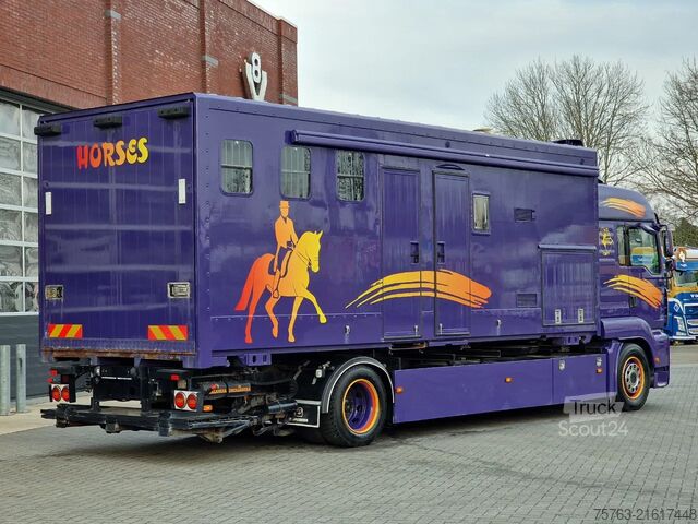 Horse transportation MAN TGA 18.360 4x2 - Horse truck +  full camper - 4...
