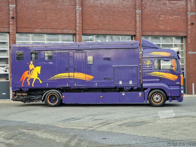 Horse transportation MAN TGA 18.360 4x2 - Horse truck +  full camper - 4...
