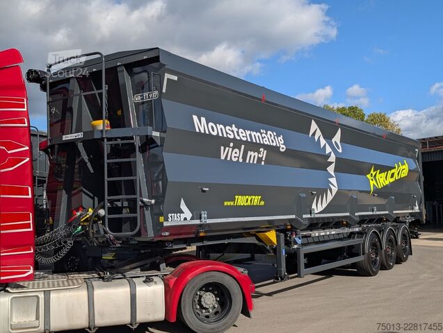 Tiptrailer STAS HardoX Stahl 74 m³, 2x Liftachse, MIETEN?