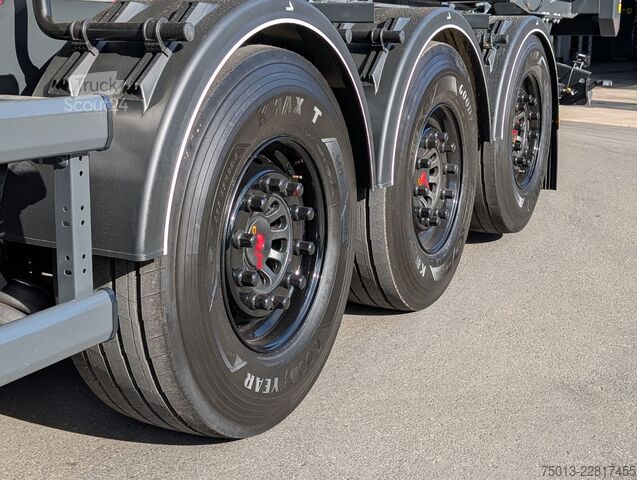 Tiptrailer STAS HardoX Stahl 74 m³, 2x Liftachse, MIETEN?