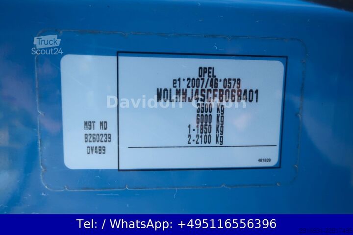 Minibus OPEL Movano B HKb L2H2 3,5t/Klima / 9 Sitze / Nr. 161