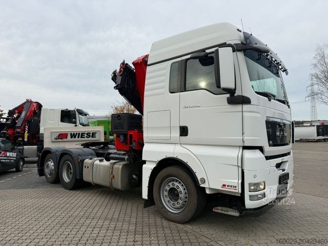 Macara montată pe camion MAN TGX 26.440 6x2 mit HMF 3000-5 Kran Top Zustand
