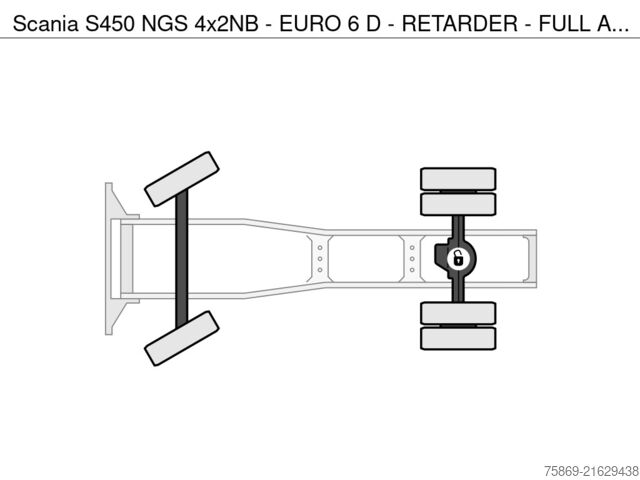 Standard-SZM Scania S450 NGS 4x2NB - EURO 6 D - RETARDER - FULL AIR...