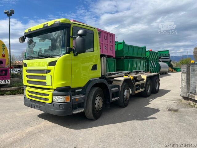 Tovornjak s kavljem za kontejnerje SCANIA SCANIA G450 SCARRABILE 8X4