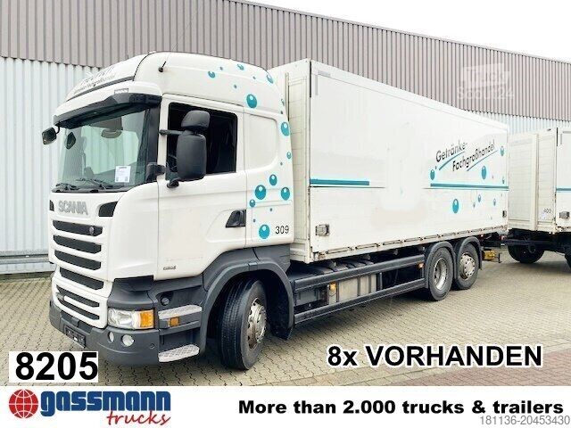 Autocarro con cassone Scania R450 LB 6x2-4 Getränkekoffer, Retarder,