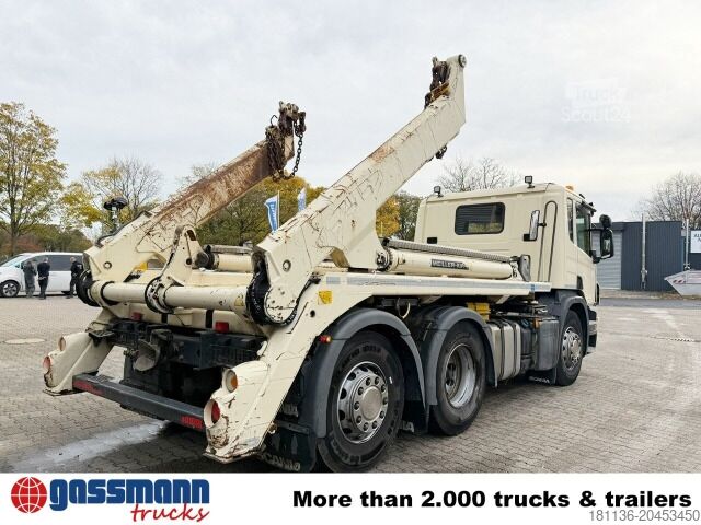 Pašizgāzējs kravas automašīna Scania P 320 6x2-4, Lenk-/Liftachse, Tele-Absetzanlage,