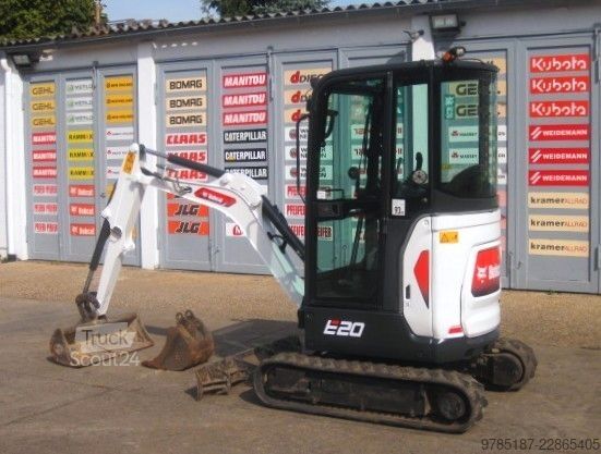 Мини багер BOBCAT E 20 * 2x Löffel * * Verstellfahrwerk *