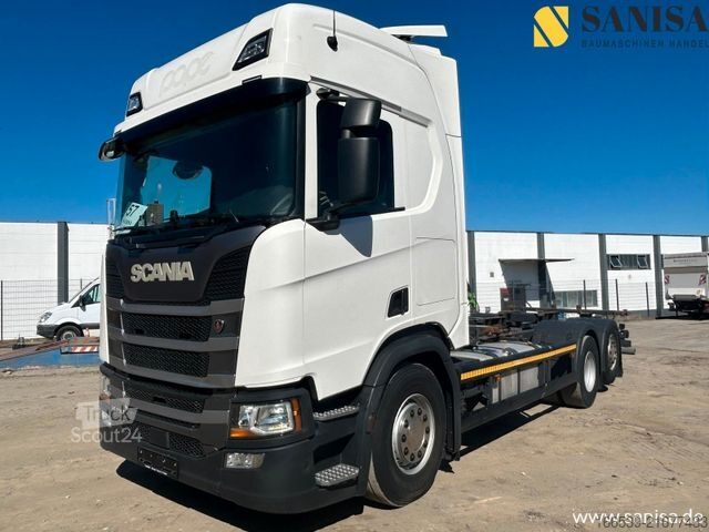 Autocamion cu caroserie interschimbabilă SCANIA R450/BDF/Lenk-Lift/6x2/Retarder