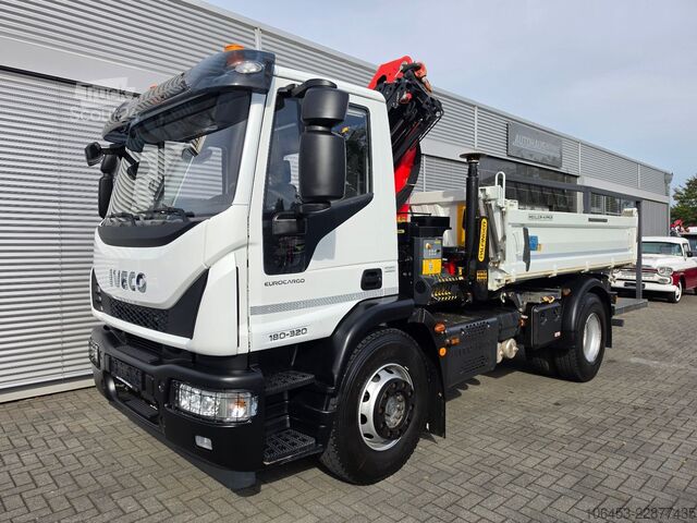 Tresidig tippbil IVECO Euro Cargo 180-320 Kipper Kran Funk öelanschluss