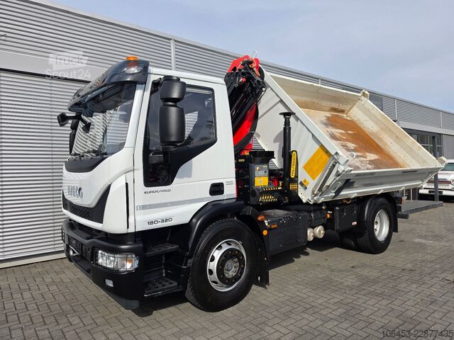 Camión volquete trilateral IVECO Euro Cargo 180-320 Kipper Kran Funk öelanschluss