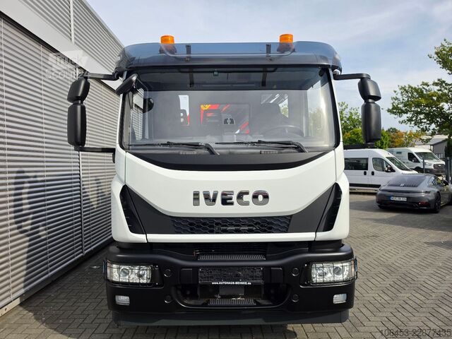 Camión volquete trilateral IVECO Euro Cargo 180-320 Kipper Kran Funk öelanschluss