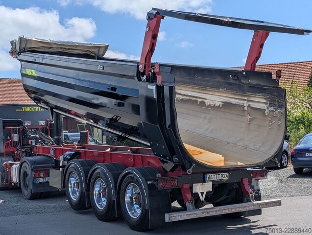 Ημιρυμουλκούμενο ανατρεπόμενο  HardoX 25 cbm, Hydr. Klappe, E- Verdeck, MIETEN?