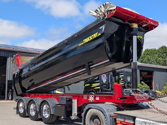 Ημιρυμουλκούμενο ανατρεπόμενο  HardoX 25 cbm, Hydr. Klappe, E- Verdeck, MIETEN?