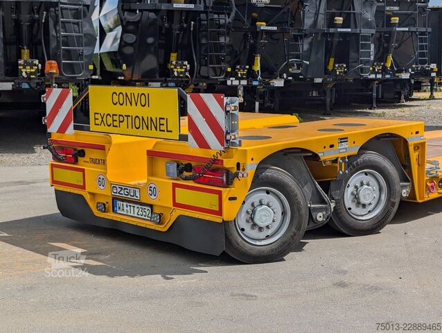 Semirremolque de plataforma baja  Pendelachsen, Teleskopierbar, MIETEN?