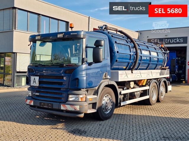 Vakumlu tank kamyonu SCANIA P380 / Kanalreinigung / Saug-und Druck / 15.100L