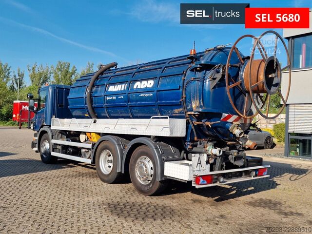 Vakumlu tank kamyonu SCANIA P380 / Kanalreinigung / Saug-und Druck / 15.100L