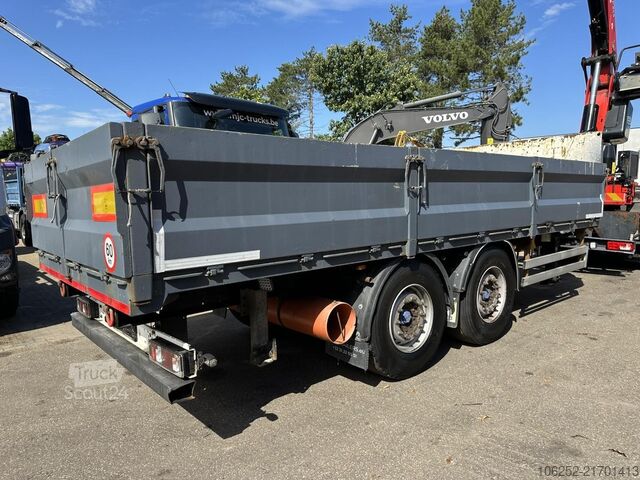 Lastplattform A&D ZA 18 2-AS AANHANGER - 6m50 - GROTE WIELEN - BE...