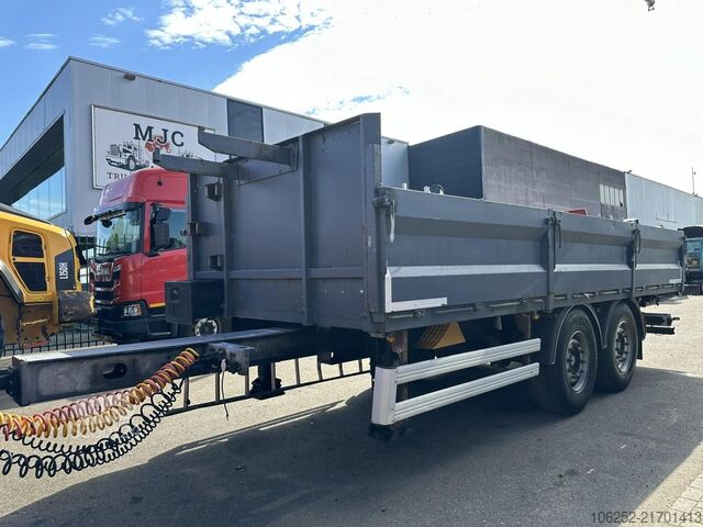 Lastplattform A&D ZA 18 2-AS AANHANGER - 6m50 - GROTE WIELEN - BE...