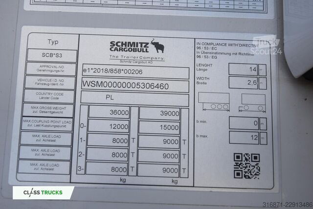  SCHMITZ CARGOBULL SKO FP 60 ThermoKing SLXi 300
