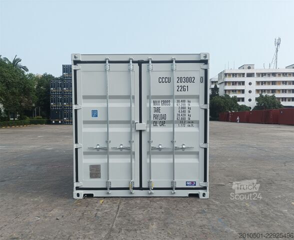 Conteneur d'expédition 20 Fuß Seecontainer RAL7035 Container Kontener Kontainer Shipping Box Self