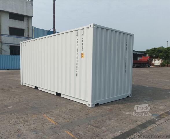 Conteneur d'expédition 20 Fuß Seecontainer RAL7035 Container Kontener Kontainer Shipping Box Self