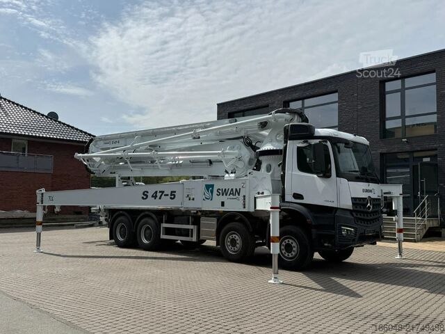 مضخة الخرسانة Mercedes-Benz Arocs 4142 Mercedes-Benz Arocs 5 4542 8x4 SWAN ...
