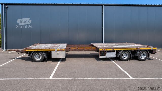  DRACO 3 axle Flatbed trailer with twistlocks extendable