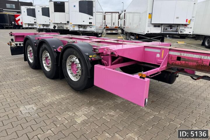 Prevoz zabojnikov Broshuis 3UCC-39/45 Multi / 2x Extandable / 2x Lift Axle