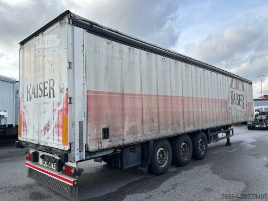 Otevřený návěs s plachtou SCHMITZ SO1, GETRäNKEAUFLIEGER ORTEN SAFE SERVER, LIFTACHSE, EDSCHA-VERDECK