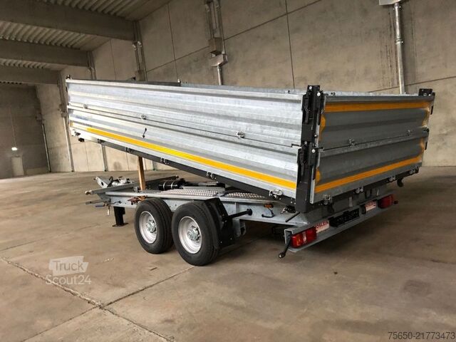 مقطورة قلابة Möslein TTD13- BA Verzinkt 13 t Tandem Kipper Tiefladermit Bordwand- Aufsatz-- Neufahrzeug --