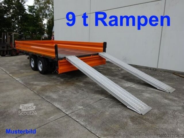 مقطورة قلابة Möslein TTD13- BA Verzinkt 13 t Tandem Kipper Tiefladermit Bordwand- Aufsatz-- Neufahrzeug --