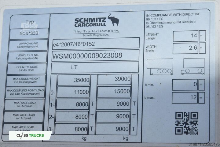 рефрижераторный полуприцеп SCHMITZ CARGOBULL SKO FP 60 ThermoKing SLXi 300