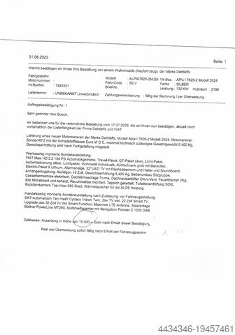 Integrirani avtodom Dettleffs ALPA XL 7820-2 Modell 2024