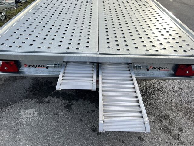 Bestelwagen autodrager Pongratz AT-SO 6000/25 T-K-Plateau LB Autotransporter