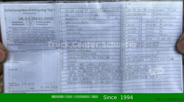 Dubă pick-up MERCEDES-BENZ Sprinter II Pritsche/DoKa 213/214 CDI  KLIMA/AHK