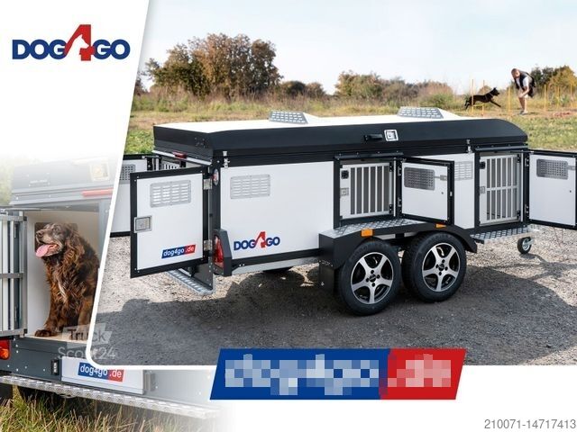 Ρυμουλκούμενο μεταφοράς αλόγων BLYSS AKTION Hundeanhänger Dog4Go 750kg 305x128x77cm