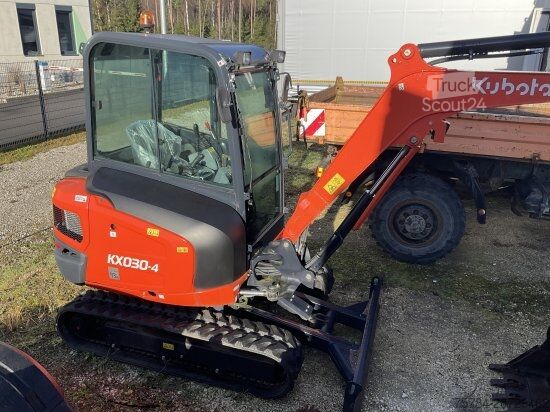 Mobile excavator KUBOTA KX030-4 MINIBAGGER NUR 52,5 BH, TOP-ZUSTAND !
