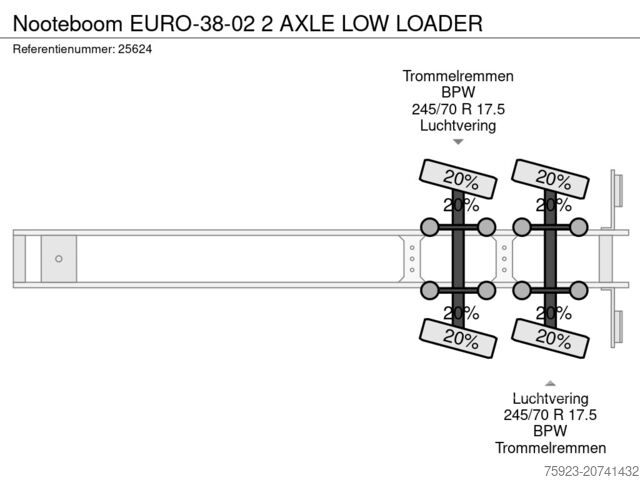 Tieflader Nooteboom EURO-38-02 2 AXLE LOW LOADER