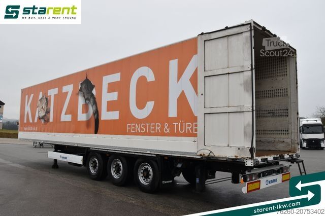 Naczepa skrzyniowa KRONE Kleider- Trockenfrachtkoffer Wabco Rückfahrsens.