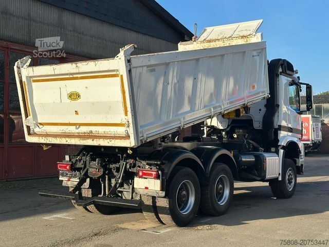 Driezijdige kipper MERCEDES-BENZ 3345 6x6 Meiller DSK 1,20m Bordwände AHK Hydr.