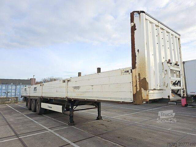 Plateforme de chargement avec murs KRONE SD DROPSIDES LIFT AXLE