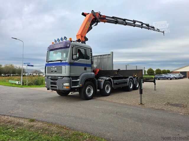 MAN TGA 41.430 8x4 GRUE 44tm/WINDER TÉLÉCOMMANDE/MANUEL/RESSORT À LAMES ! DK1330 MAN TGA 41.430 8x4 KRAAN 44tm/LIER AFSTANDSBEDIENIN...