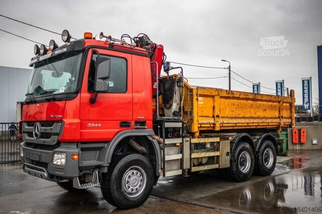 قلابة مع رافعة Mercedes-Benz ACTROS 3344 AK-MP3 + HMF1643 Z2