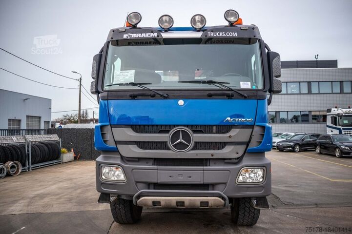 Camion-benne avec grue MERCEDES ACTROS 3344 AK - HMF 1643 Z2